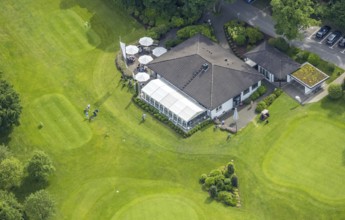 Aerial photo, Golfclub Siegen-Olpe, clubhouse, Dörnscheid, Wenden, Sauerland, North