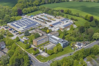 Aerial view, Stadtwerke Velbert, Kettwiger Straße, small-scale, Velbert, Ruhr area, North