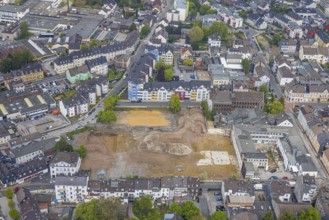 Aerial view, brownfield site at Sternbergstraße, Velbert, Ruhr area, North Rhine-Westphalia,