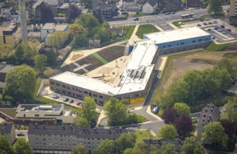 Aerial photo, Kastanienallee primary school, Velbert, Ruhr area, North Rhine-Westphalia, Germany,