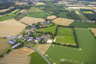 Aerial view, aerial view north Lünern, Lünern, Unna, Ruhr area, North Rhine-Westphalia, Germany,