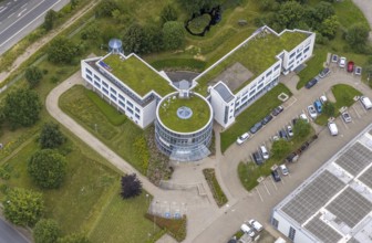 Aerial view, Stadtwerke Unna, Ülzen, Unna, Ruhr area, North Rhine-Westphalia, Germany, DE, energy
