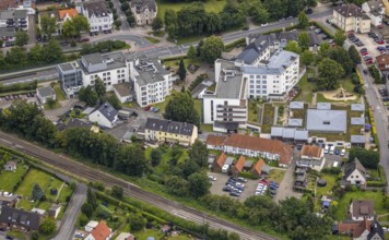 Aerial view, Lebenszentrum Königsborn social institution, Sozialpädiatrisches Zentrum Königsborn,
