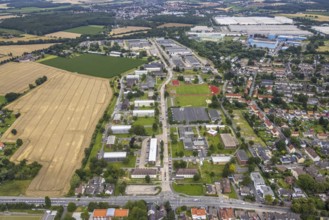 Aerial photo, Glückauf Kaserne military area, Königsborn, Unna, Ruhr area, North Rhine-Westphalia,