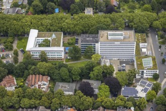 Aerial photo, district administration and district house Unna, Unna, Ruhr area, North
