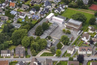 Aerial photo, Hellweg Realschule, Maßen, Unna, Ruhr area, North Rhine-Westphalia, Germany,