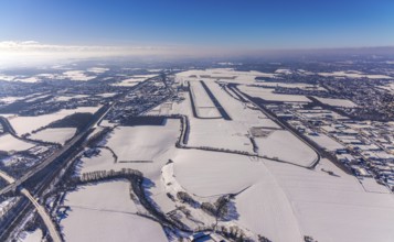 Aerial photo, Dortmund airport, Maßen, Unna, Ruhr area, North Rhine-Westphalia, Germany, DE,