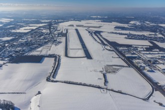 Aerial photo, Dortmund airport, Maßen, Unna, Ruhr area, North Rhine-Westphalia, Germany, DE,