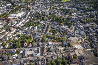 Aerial view, townscape in Schwelm, Ruhr area, North Rhine-Westphalia, Germany, City, DE, Europe,