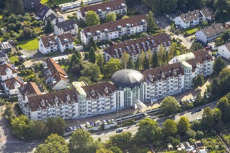 Aerial view, retirement home Haus Curanum am Ochsenkamp in Schwelm, Ruhr area, North