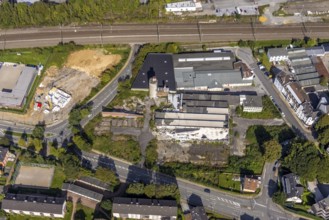Aerial view, old company premises Zassenhaus on Döinghauser Straße in Schwelm, Ruhr area, North