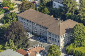 Aerial view, town hall Schwelm in the district Öhde in Schwelm, Ruhr area, North Rhine-Westphalia,