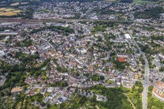 Aerial view, allotment garden site in the south of Schwerte, a week ago there was still land under