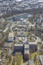 Aerial photograph, University of Siegen Campus Hölderlin, Weidenau-Haardter Berg, Siegen,