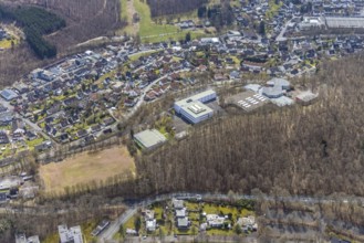 Aerial photo, Realschule Am Schießberg und Geschwister-Scholl-Schule Gesamtschule Auf dem