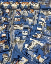 Aerial photo, residential area Gartenstraße Blumenstraße, Soest, Soester Börde, North