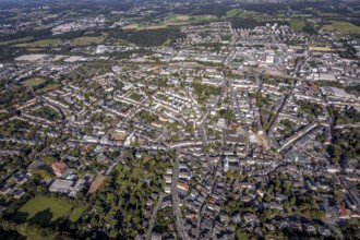 Aerial view, city centre in Schwelm, Ruhr area, North Rhine-Westphalia, Germany, City, DE, Europe,