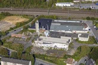 Aerial view, old company premises Zassenhaus on Döinghauser Straße in Schwelm, Ruhr area, North