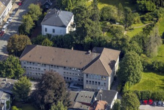 Aerial view, town hall Schwelm in the district Öhde in Schwelm, Ruhr area, North Rhine-Westphalia,