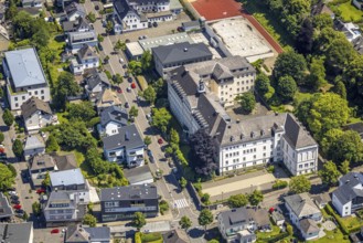 Aerial photo, St.-Franziskus-Schule, Gymnasium und Realschule, Olpe-Stadt, Olpe, Sauerland, North
