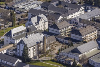 Aerial photo, Campus Josefsheim Bigge, vocational training centre, Bigge, Olsberg, Sauerland, North
