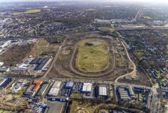 Aerial view, Former racecourse becomes a residential neighbourhood, Project Living by the lake at
