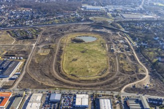 Aerial view, Former racecourse becomes a residential neighbourhood, Project Living by the lake at