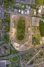 Aerial view of the former trotting track in the Hillerheide district, ISEK project Wohnen am