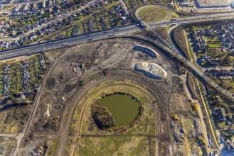 Aerial view, Former racecourse becomes a residential neighbourhood, Project Living by the lake at