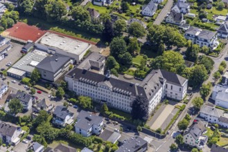 Aerial photo, St.-Franziskus-Schule, Gymnasium und Realschule, Olpe-Stadt, Olpe, Sauerland, North