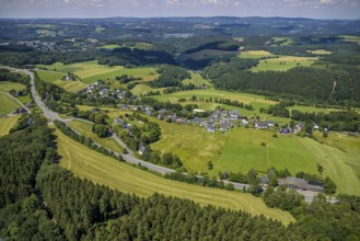 Aerial view, aerial view of Griesemert and Waukemicke, Rhode, Olpe, Sauerland, North
