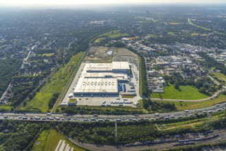 Aerial view, Edeka central warehouse Oberhausen, Logport 5, Logport V, Schwarze Heide, Oberhausen,