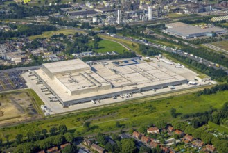 Aerial view, Edeka central warehouse Oberhausen, Logport 5, Logport V, Schwarze Heide, Oberhausen,