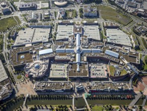 Aerial view, Centro Oberhausen shopping centre in Borbeck, Oberhausen, Ruhr area, North