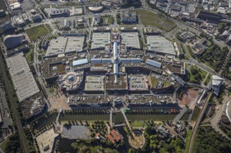 Aerial view, Centro Oberhausen shopping centre in Borbeck, Oberhausen, Ruhr area, North