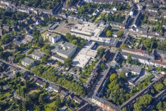 Aerial view, The Schladviertel with the furniture store XXXLutz Rück Oberhausen Straßburger Straße