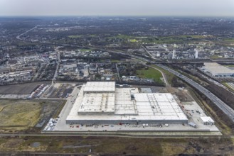 Aerial photo, Edeka central warehouse Oberhausen, Schwarze Heide, Oberhausen, Ruhr area, North