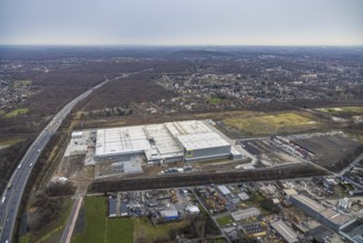 Aerial photo, Edeka central warehouse Oberhausen, Schwarze Heide, Oberhausen, Ruhr area, North