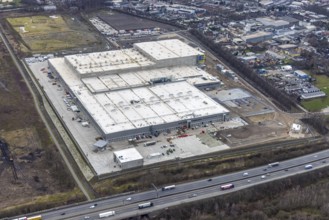 Aerial photo, Edeka central warehouse Oberhausen, Schwarze Heide, Oberhausen, Ruhr area, North