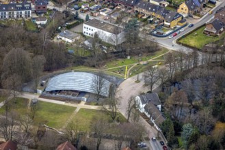 Aerial view, LVR-Industriemuseum St. Antony-Hütte, Antony-Park, Klosterhardt, Oberhausen, Ruhr