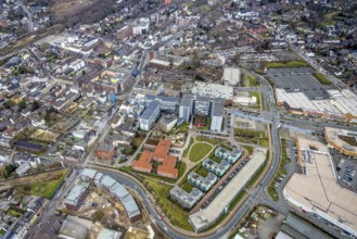 Aerial view, Gute Hoffnung Seniorenzentrum, Reinhold-Krohn-Park, Technisches Rathaus, Sterkrade