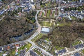 Aerial view, LVR-Industriemuseum St. Antony-Hütte, Antony-Teich, Antony-Park, Klosterhardt,