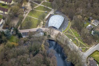 Aerial view, LVR-Industriemuseum St. Antony-Hütte, Antony-Teich, Antony-Park, Klosterhardt,
