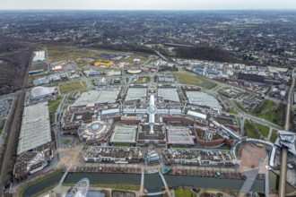 Aerial view, CentrO Oberhausen shopping centre, Borbeck, Oberhausen, Ruhr area, North