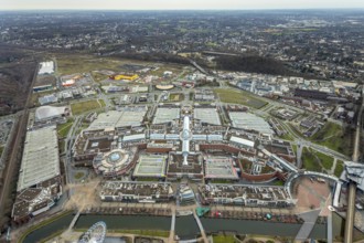 Aerial view, CentrO Oberhausen shopping centre, Borbeck, Oberhausen, Ruhr area, North