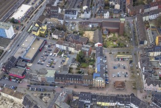 Aerial view, city centre view, market place Osterfeld, Osterfeld, Oberhausen, Ruhr area, North