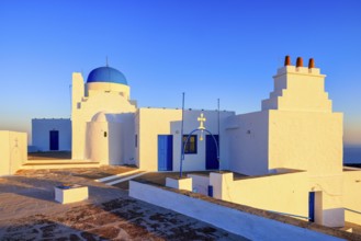 Sunrise at The chapel of Agios Symeon, Sifnos, Cyclades Islands, Greece