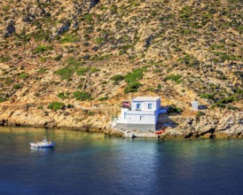Small vacation house at Cheronissos beach, Sifnos, Cyclades Islands, Greece