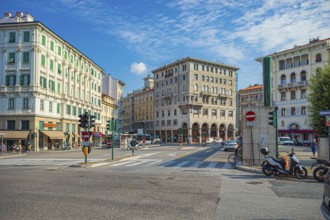 Piazza Carlo Galdoni in Trieste, Friuli-Venezia Giulia, Italy