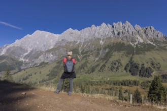 Landscape panorama, Hochkönig, Mountains, Salzburg, Autumnal